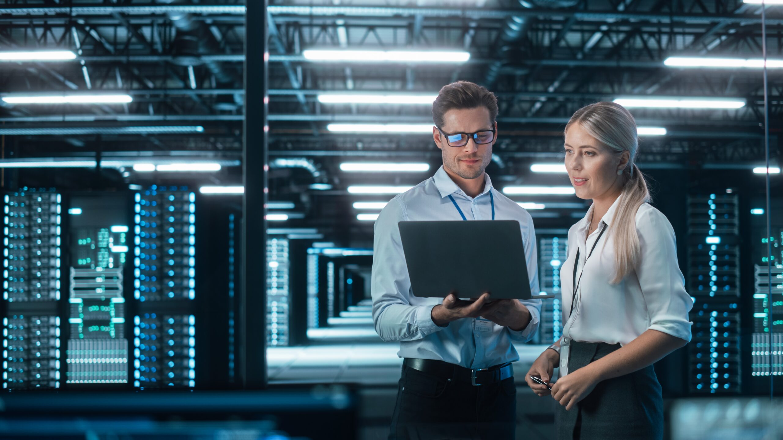 In the System Control Room Project Manager and IT Technical